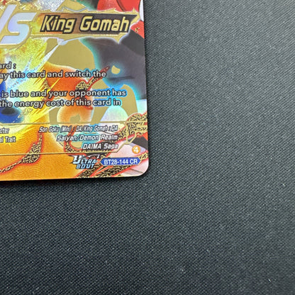 Prismatic Clash SS4 Son Goku (Mini) VS King Gomah BT28-144 CR