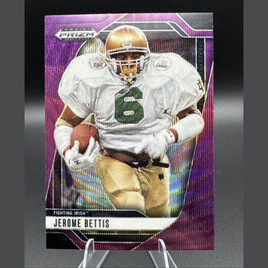 2025 Prizm Draft Picks Jerome Bettis Purple Prizm #185 Match ND