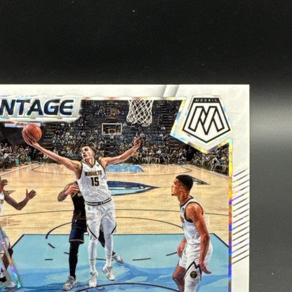 2021-22 Panini Mosaic Montage Nikola Jokic #16 White Prizm 12/25