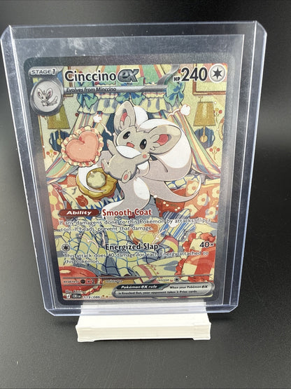 Cinccino ex 119/086 Special Illustration Rare (SIR) Pokemon Chaos Rising NM 🔥