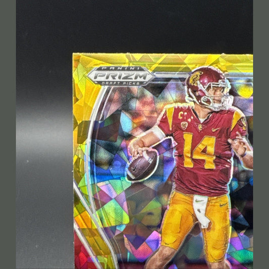 2021 Sam Darnold #29 Cracked Ice Panini Prizm Draft Picks USC Trojans Football