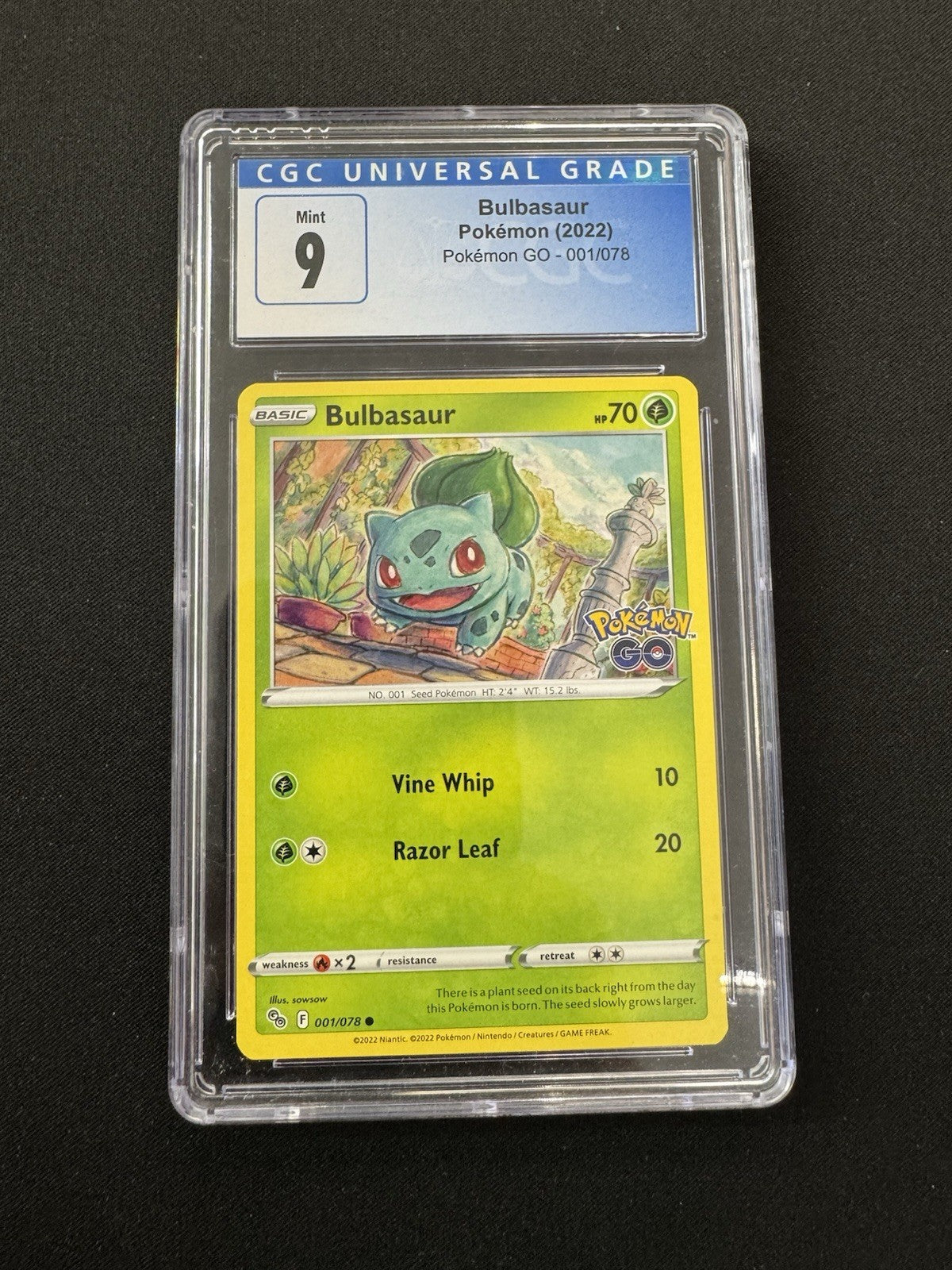 Bulbasaur 1/25 McDonald's Collection 2021 Confetti Holo CGC 9 Mint 7097