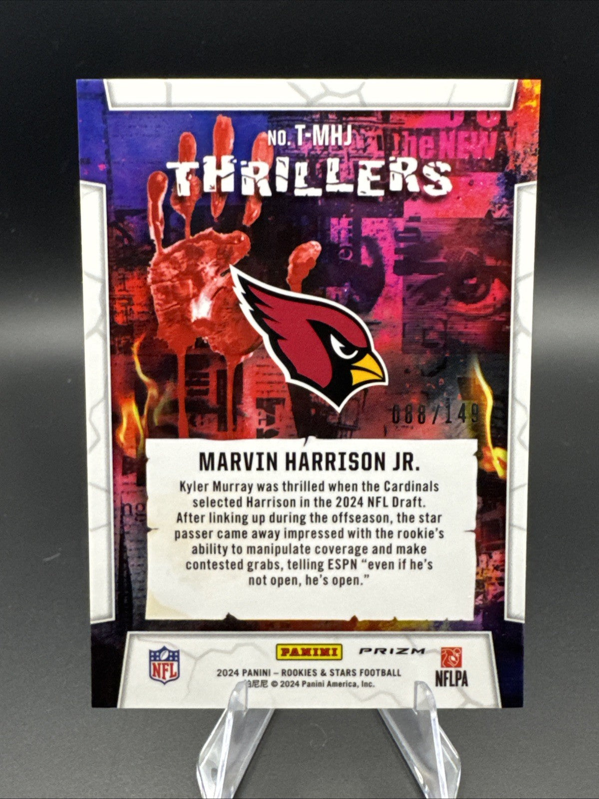 2024 Rookie & Stars Marvin Harrison Jr. Thrillers RC #T-MHJ 88/149