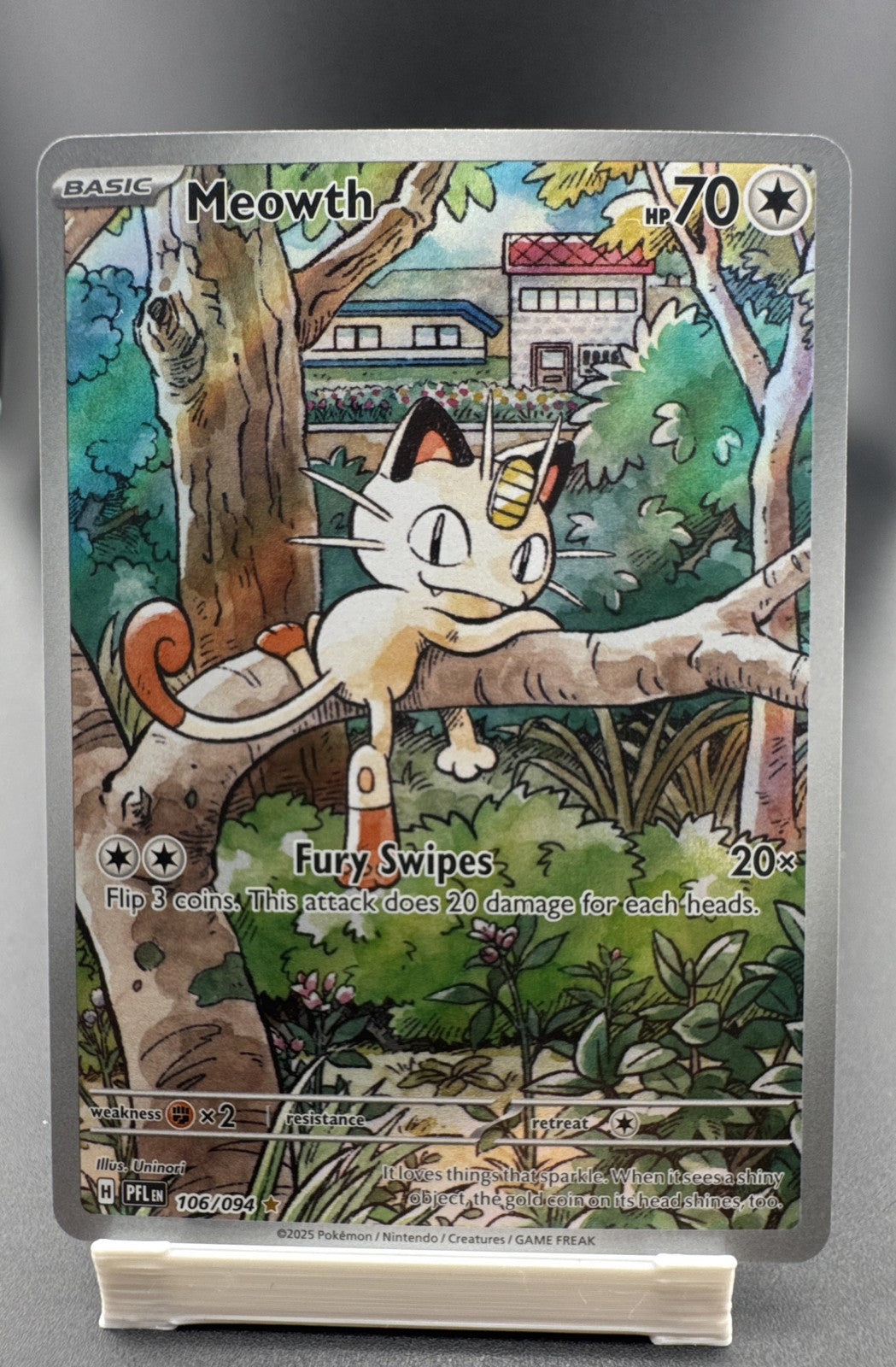 Meowth 106/094 Me02: Phantasmal Flames Holo