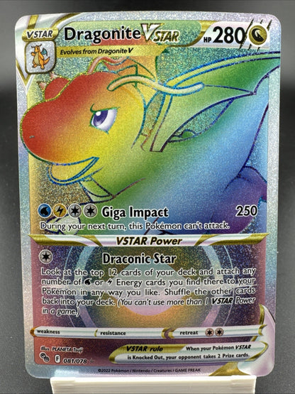 Dragonite VSTAR (Secret) 081/078 Pokémon GO Holo