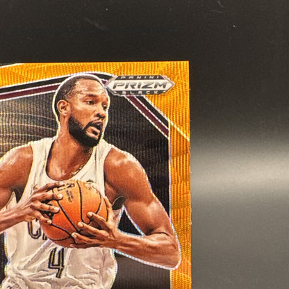 Evan Mobley 2024-25 Panini Prizm Black Orange Wave Prizm 19/60 #121