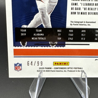 2020 Panini Contenders Optic - Rookie Ticket Autographs Blue Jerry Jeudy 64/99