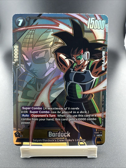 Dragon Ball Z Saiyans Pride Bardock Gold Alternate Art FB08-111 Fusion World