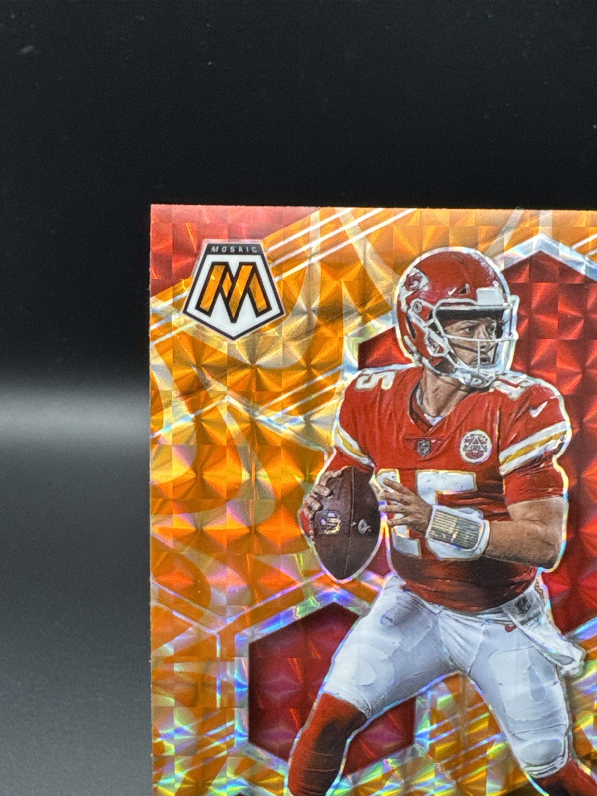 2021 Panini Mosaic Mosaic Reactive Orange #1 Patrick Mahomes Chiefs