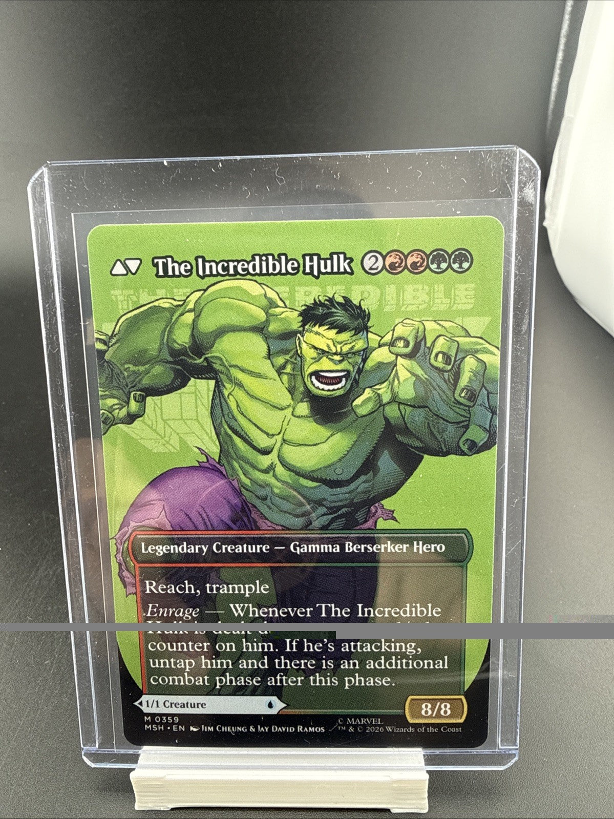 2026 MTG Marvel Superheroes Borderless NP #359 The Incredible Hulk
