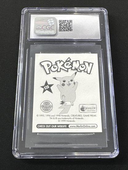 1998 Pokemon Merlin Sticker Series 1 Misty CGC 10 U.K. #S28 Poster Holographic