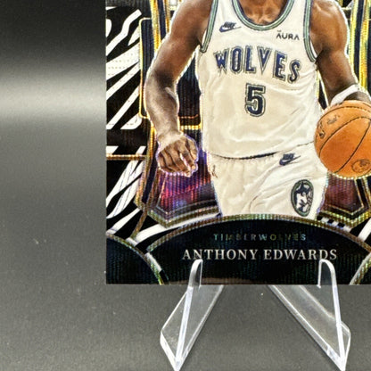 2023 Anthony Edwards Panini Select Zebra Mezzanine #364 SSP