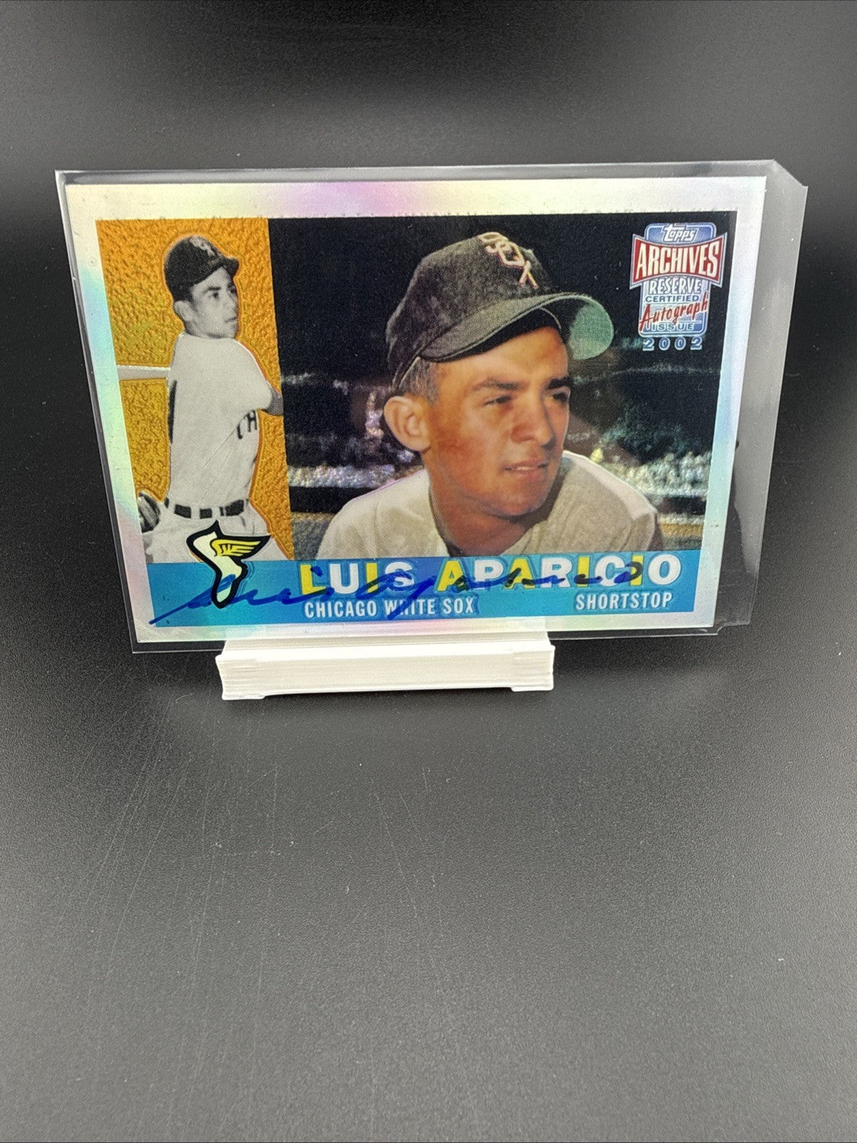 2002 LUIS APARICIO Topps Archives Reserve Chrome Refractor CHICAGO WHITE SOX