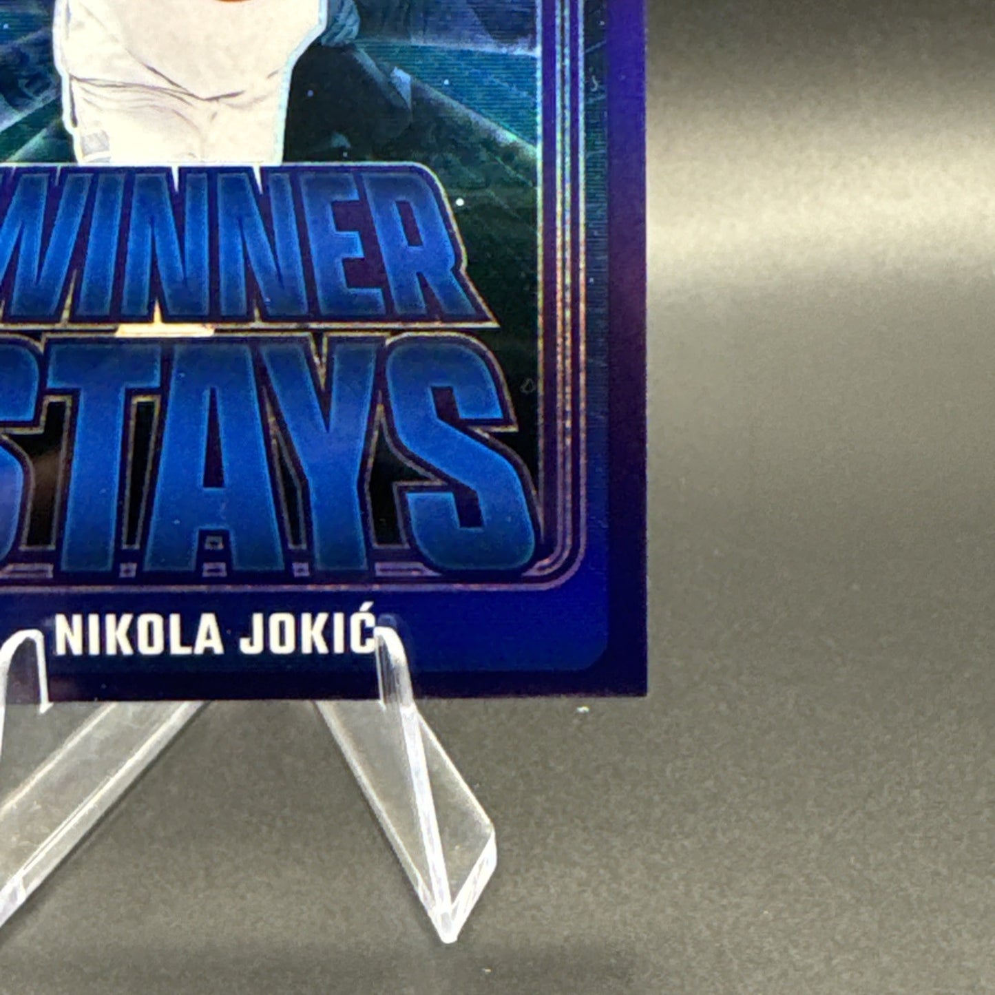 Nikola Jokic Purple Prizm Winner Stays 2024-25 Panini Donruss Optic #6