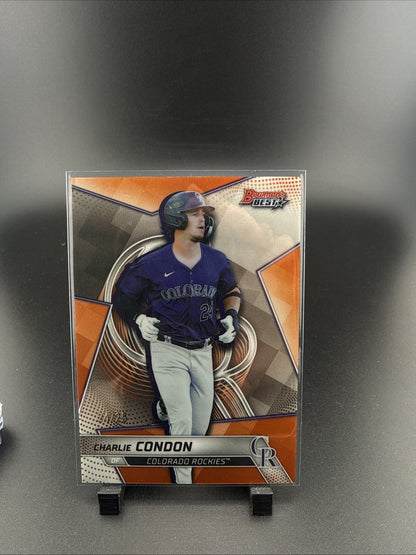 2025 BOWMAN'S BEST TOP PROSPECTS TP-8 CHARLIE CONDON ORANGE REFRACTOR