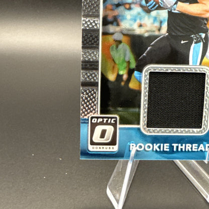 Christian McCaffrey 2017 Panini Donruss Optic #5 Rookie Threads Patch RC