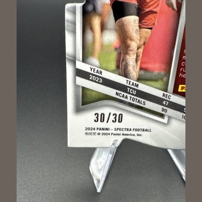 2024 Panini Spectra Jared Wiley Rookie Universal Die Cut 30/30 (RC) Chiefs #176