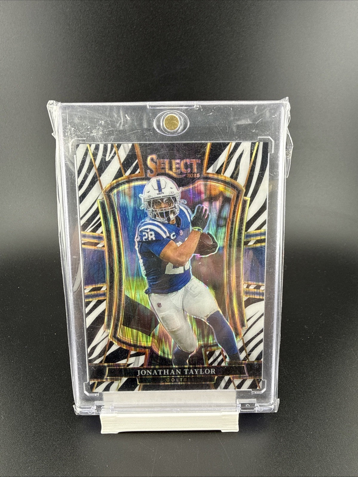 Panini Select 2025 Jonathan Taylor Zebra Prizm Premier Level Colts NFL #132