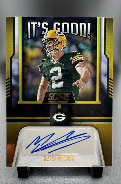 2023 Score - It's Good! Autographs Mason Crosby #IG-MC (AU)