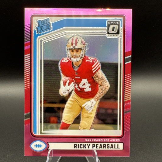 2024 Donruss Football - Ricky Pearsall RC - Pink Prizm Rated Rookie - 318