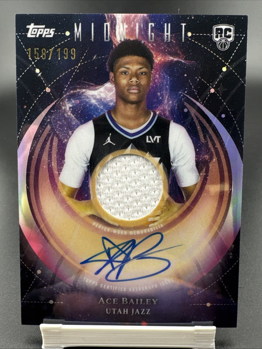 Topps 2025-26 Midnight RPA Twilight Ace Bailey Utah Jazz #RJA-AB 158/199