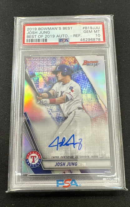 2019 Bowman's Best - Autographs Josh Jung #B19-JJU Refractor (AU, RC)
