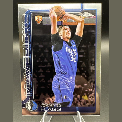 2025-26 NBA Topps Chrome Cooper Flagg RC Dallas Mavericks Base Rookie #251