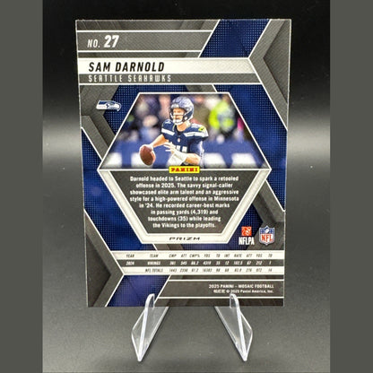 2025 Mosaic SAM DARNOLD Silver Prizm #27 Seattle Seahawks