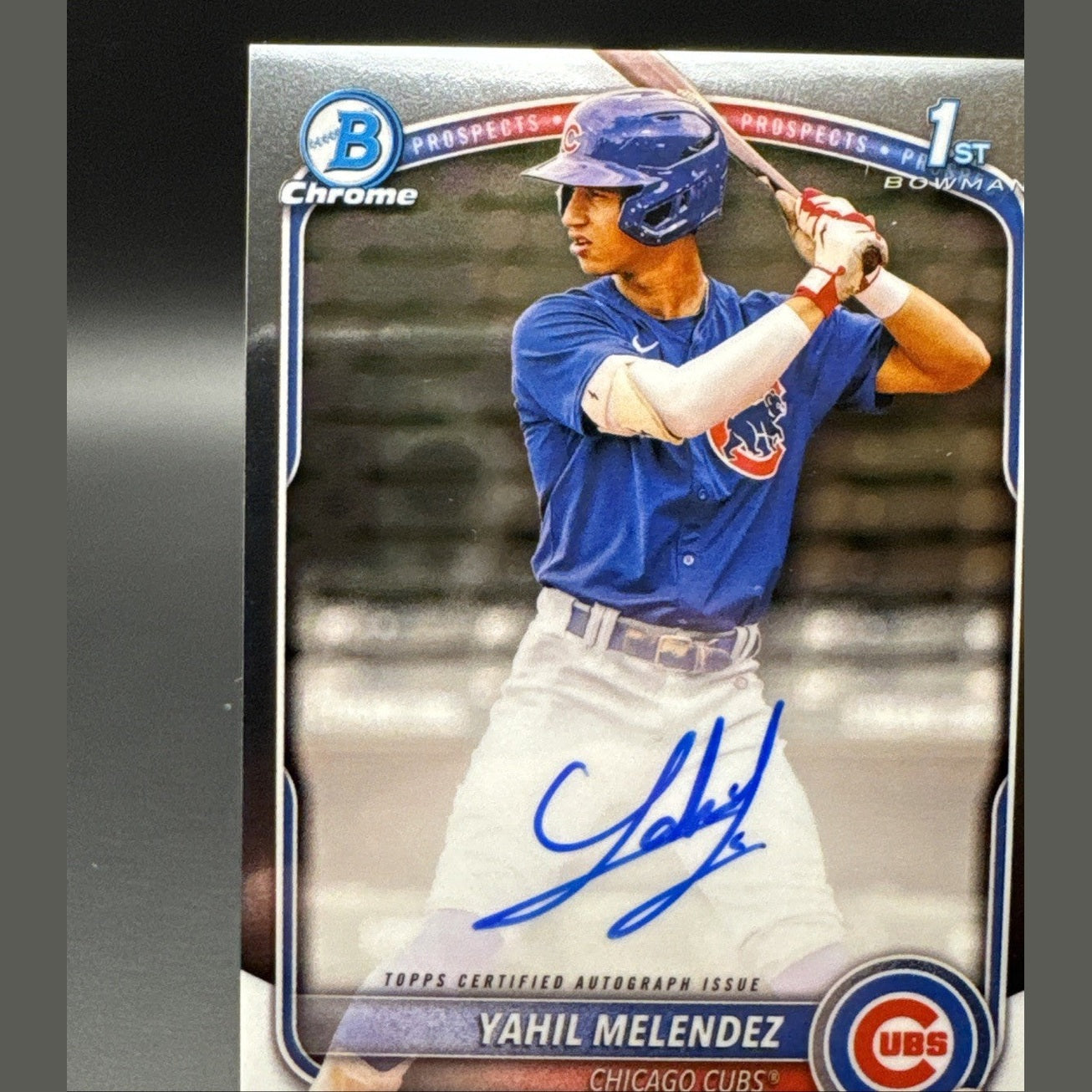 Yahil Melendez 2025 Bowman Chrome 1st Bowman Autograph Auto #CPA-YM