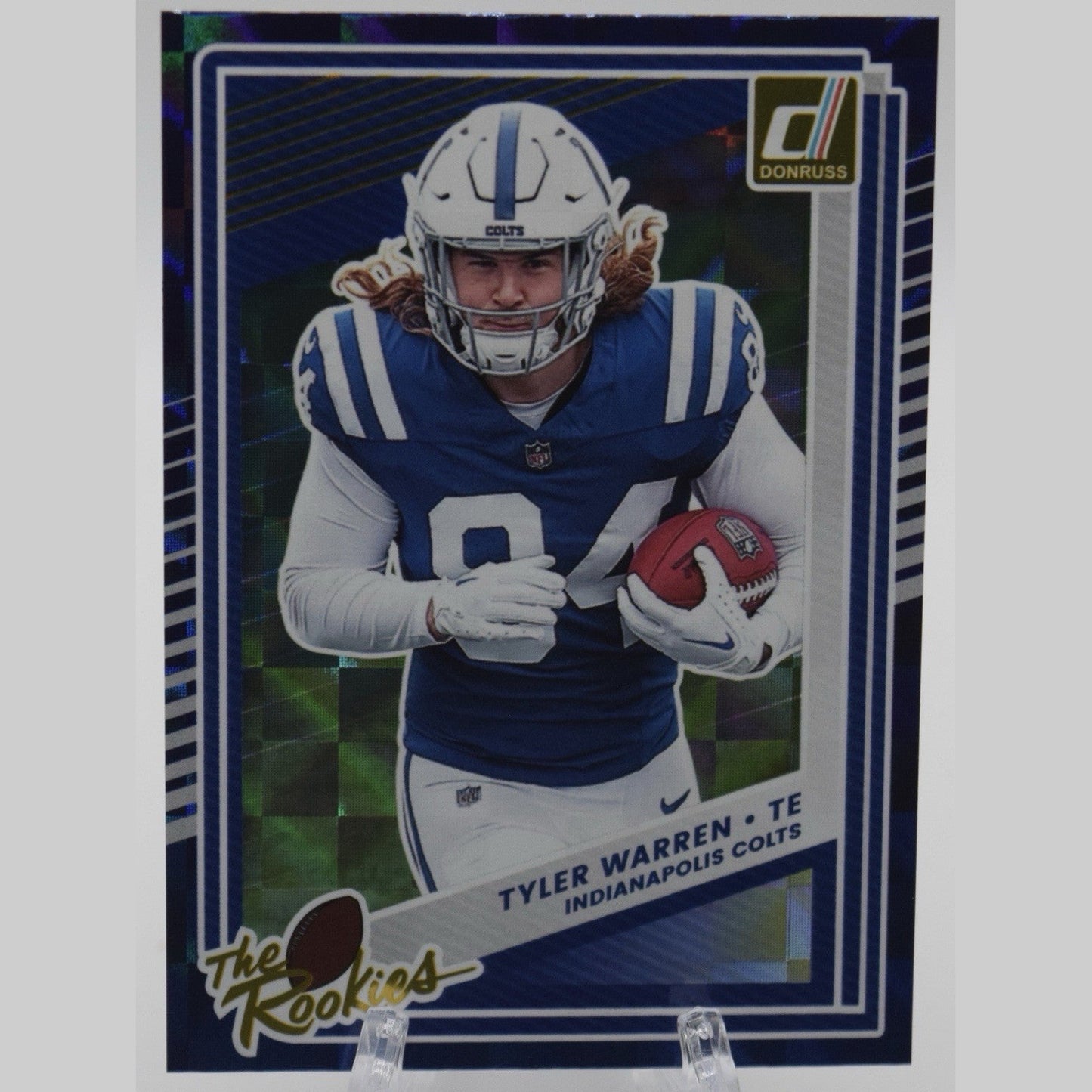 2025 Tyler Warren Panini Donruss #9 "The Rookies" Checkerboard Foil