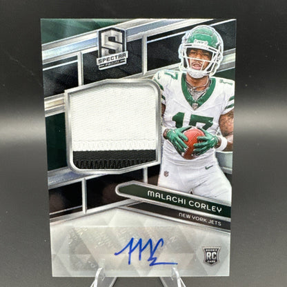 2024 Panini Spectra - #214 Rookie Patch Autograph Malachi Corley 84/99