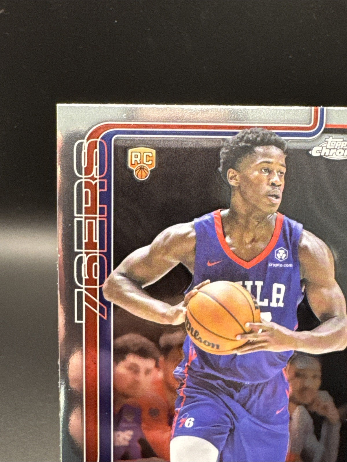 2025-26 Topps Chrome Basketball VJ Edgecombe Rookie Card #253 RC 76ers