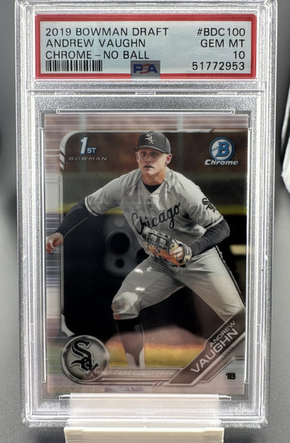 2019 Bowman Draft - Chrome Image Variation Andrew Vaughn #BDC-100 Ball Near...