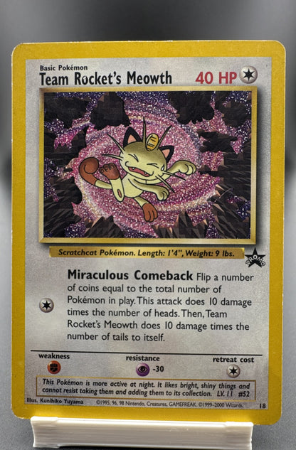 Team Rocket's Meowth 18/53 Wotc Promo Regular