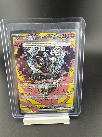 Pokémon Cornerstone Mask Ogerpon ex - 160/131 - Prismatic Evolutions - SIR