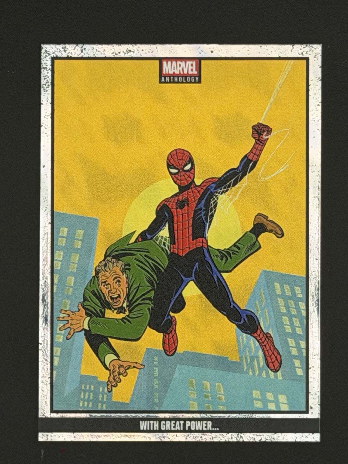 Spider-Man 2025 Panini Marvel Anthology With Great Power Glitch Holo /500
