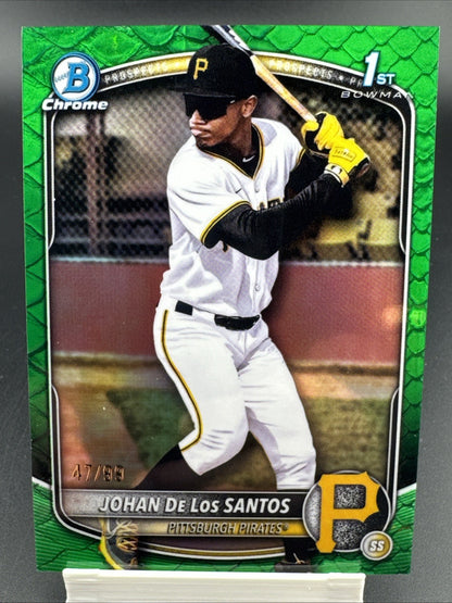 2025 Bowman Chrome - Prospects Johan De Los Santos #BCP-163 47/99