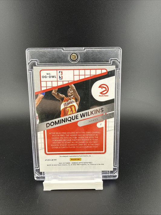 Panini 2021-22 Optic Dominique Wilkins Opti-Graphs Auto #OG-DWL