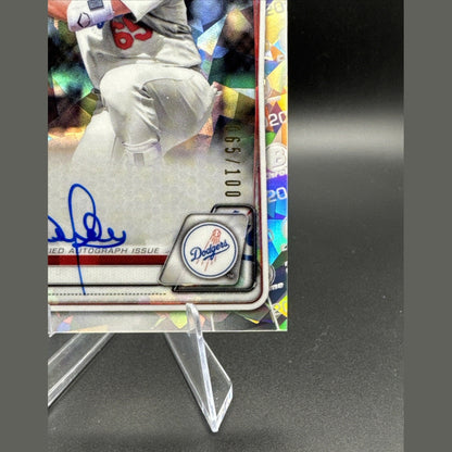 2020 Andy Pages 1st Bowman Chrome Cracked Ice RC Autograph 65/100 #CPA-AP