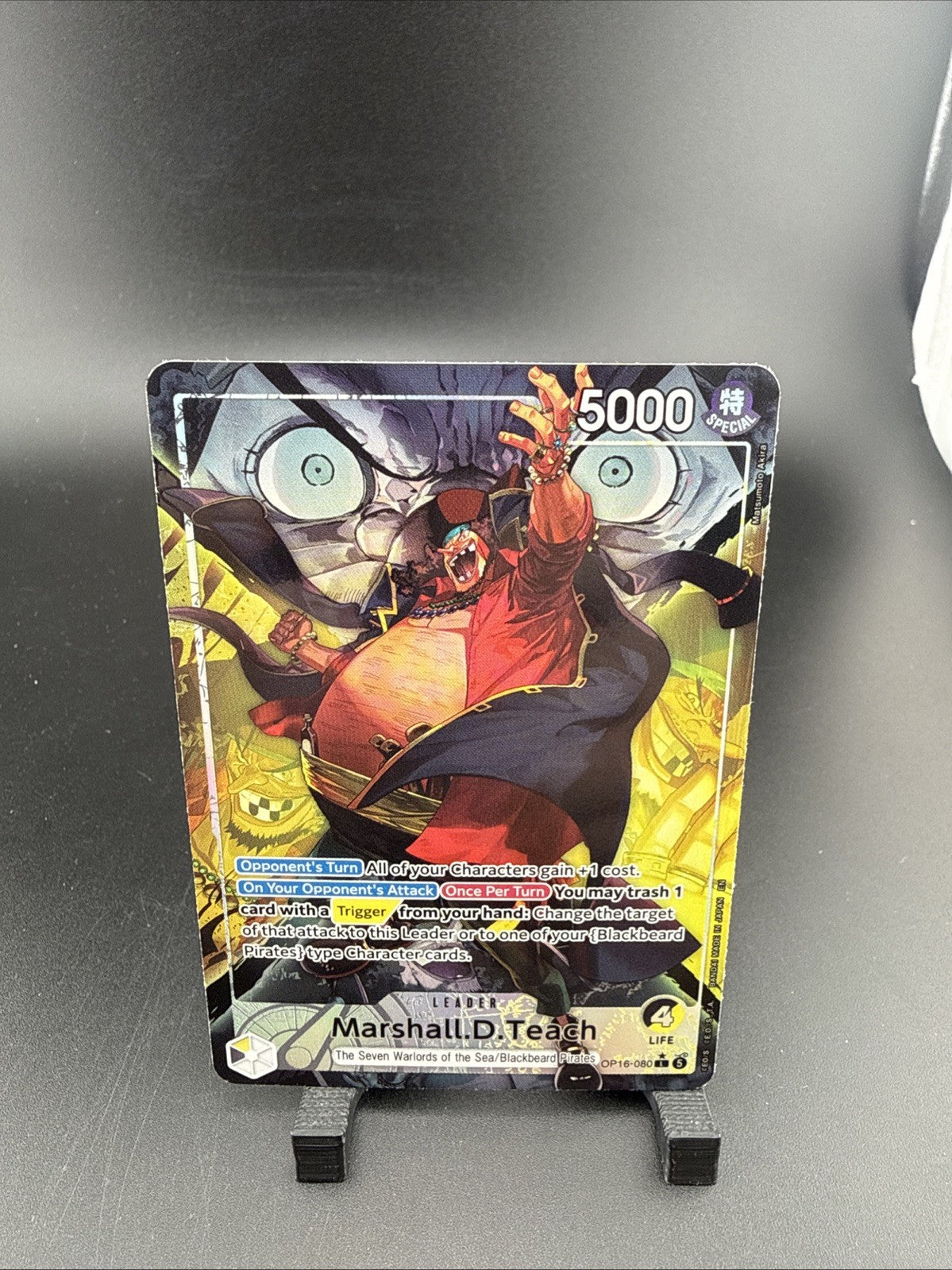 2026 One Piece Marshall.D.Teach (080) Alt Leader OP16-080 The Time of Battle A