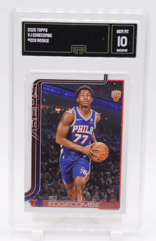 142382931 VJ Edgecombe 2025 Topps #203 Rookie RC PSA 10