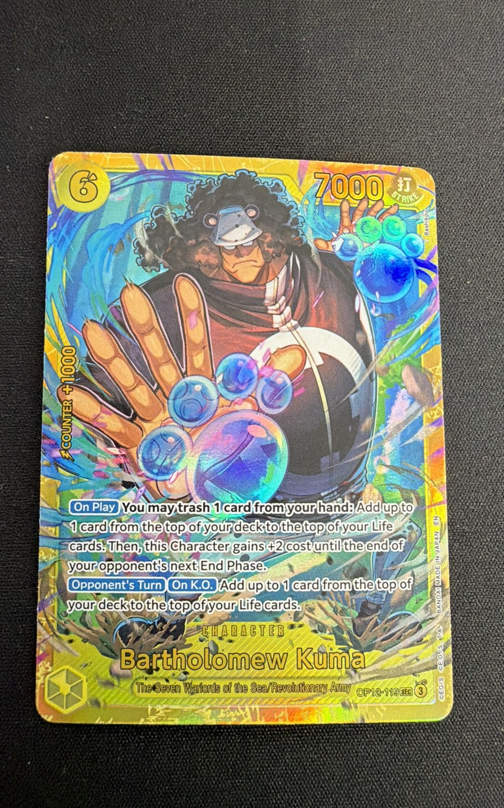 Bartholomew Kuma OP12-119 Legacy of the Master Foil