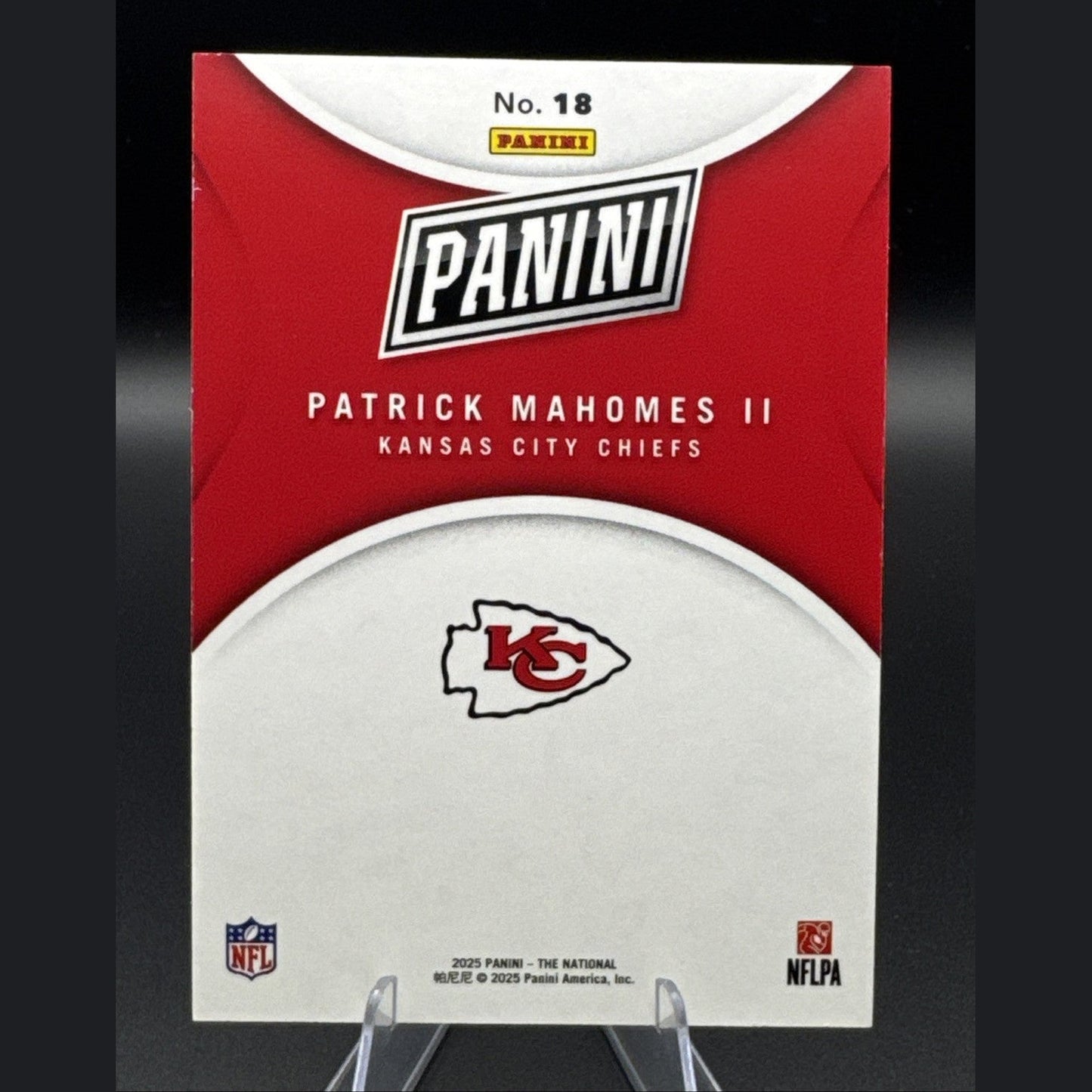 2025 The National Silver Pack Lightning Spokes #18 Patrick Mahomes 24/25 Chiefs