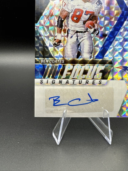 2024 Panini Mosaic - In Focus Signatures Ben Coates  (AU) New England Patriots