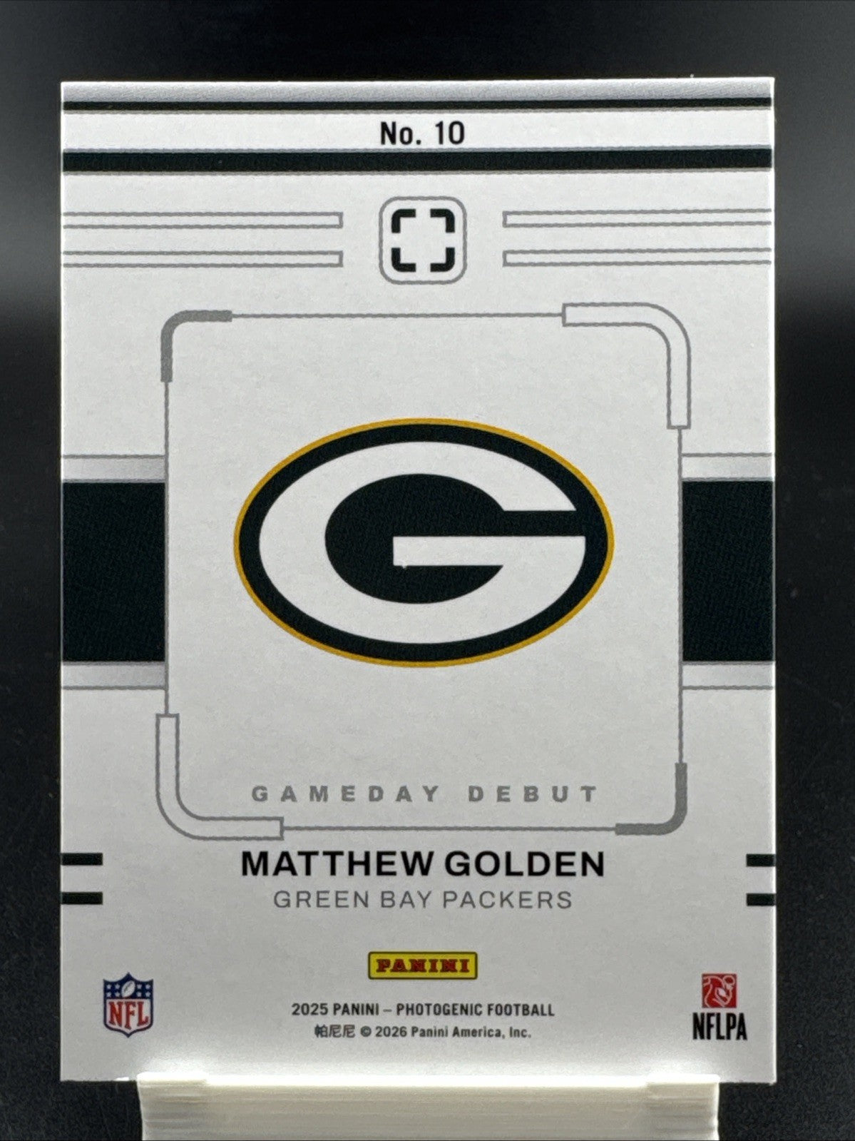 2025 Photogenic Matthew Golden Green Diamond Rookie /25
