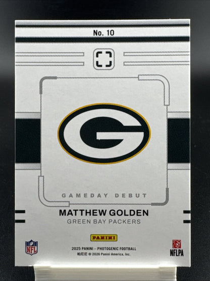 2025 Photogenic Matthew Golden Green Diamond Rookie /25