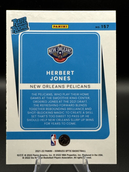 Herbert Jones 2021-22 Donruss Optic #157 New Orleans Pelicans
