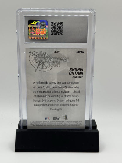 2018 Topps Chrome Int’l Affair #IA-SO Shohei Ohtani Rookie CSG 9.5