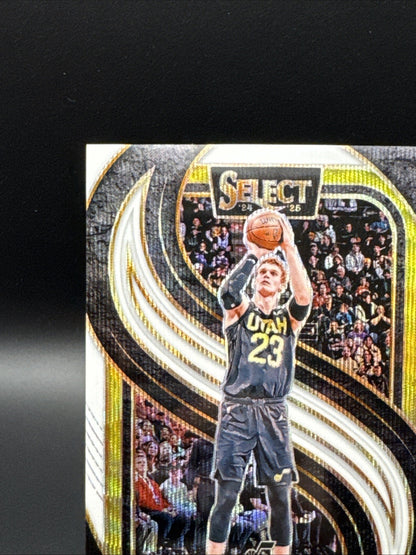 2024-25 Panini Select Lauri Markkanen #136 Premier Level White Prizm 36/99