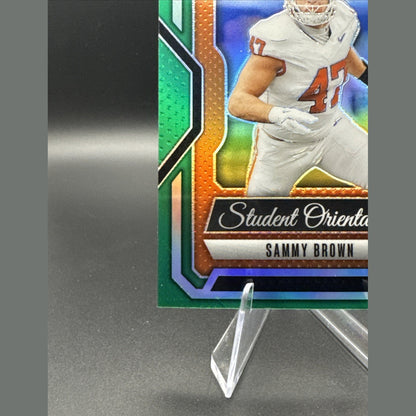 Sammy Brown 2025 Panini Prizm Draft Picks Student Orientation Green #5